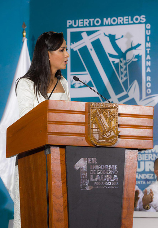 Rinde Laura Fernández Su Informe de gobierno ante Portomorelenses.